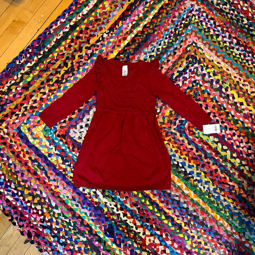 Carter’s Red Sweater Dress - darling for the holidays!